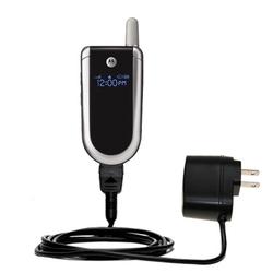 Gomadic Rapid Wall / AC Charger for the Motorola V180 - Brand w/ TipExchange Technology