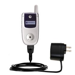 Gomadic Rapid Wall / AC Charger for the Motorola V220 - Brand w/ TipExchange Technology