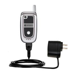 Gomadic Rapid Wall / AC Charger for the Motorola V235 - Brand w/ TipExchange Technology
