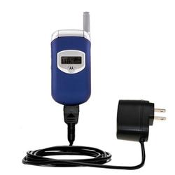 Gomadic Rapid Wall / AC Charger for the Motorola V260 - Brand w/ TipExchange Technology