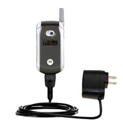 Gomadic Rapid Wall / AC Charger for the Motorola V265 - Brand w/ TipExchange Technology