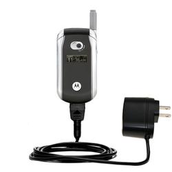 Gomadic Rapid Wall / AC Charger for the Motorola V266 - Brand w/ TipExchange Technology