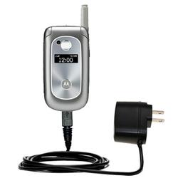 Gomadic Rapid Wall / AC Charger for the Motorola V323i - Brand w/ TipExchange Technology