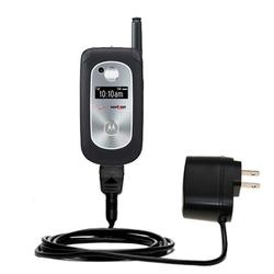 Gomadic Rapid Wall / AC Charger for the Motorola V325 - Brand w/ TipExchange Technology