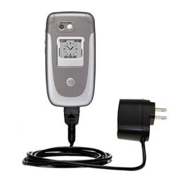 Gomadic Rapid Wall / AC Charger for the Motorola V360 - Brand w/ TipExchange Technology