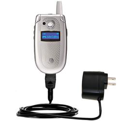 Gomadic Rapid Wall / AC Charger for the Motorola V400 - Brand w/ TipExchange Technology