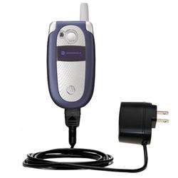 Gomadic Rapid Wall / AC Charger for the Motorola V505 - Brand w/ TipExchange Technology