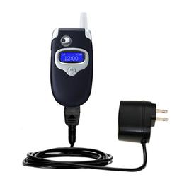 Gomadic Rapid Wall / AC Charger for the Motorola V535 - Brand w/ TipExchange Technology