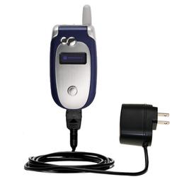 Gomadic Rapid Wall / AC Charger for the Motorola V555 - Brand w/ TipExchange Technology