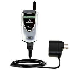 Gomadic Rapid Wall / AC Charger for the Motorola V60 - Brand w/ TipExchange Technology