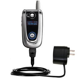 Gomadic Rapid Wall / AC Charger for the Motorola V600 - Brand w/ TipExchange Technology