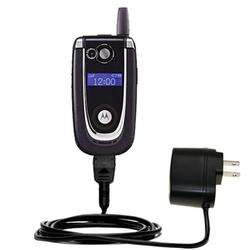 Gomadic Rapid Wall / AC Charger for the Motorola V620 - Brand w/ TipExchange Technology