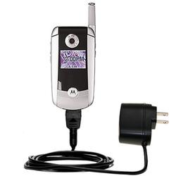Gomadic Rapid Wall / AC Charger for the Motorola V710 - Brand w/ TipExchange Technology