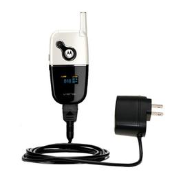 Gomadic Rapid Wall / AC Charger for the Motorola V872 - Brand w/ TipExchange Technology