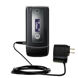 Gomadic Rapid Wall / AC Charger for the Motorola W385 - Brand w/ TipExchange Technology