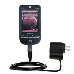 Gomadic Rapid Wall / AC Charger for the Qtek G100 - Brand w/ TipExchange Technology
