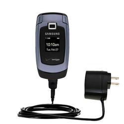 Gomadic Rapid Wall / AC Charger for the Samsung SCH-U340 - Brand w/ TipExchange Technology