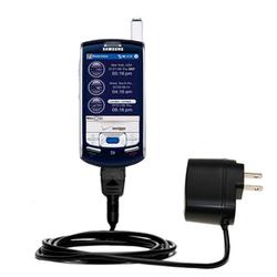 Gomadic Rapid Wall / AC Charger for the Samsung SCH-i830 - Brand w/ TipExchange Technology