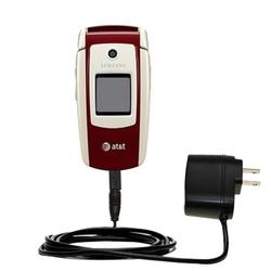 Gomadic Rapid Wall / AC Charger for the Samsung SGH-A127 - Brand w/ TipExchange Technology