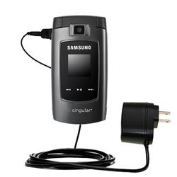 Gomadic Rapid Wall / AC Charger for the Samsung SGH-A707 - Brand w/ TipExchange Technology