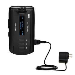Gomadic Rapid Wall / AC Charger for the Samsung SGH-A930 - Brand w/ TipExchange Technology