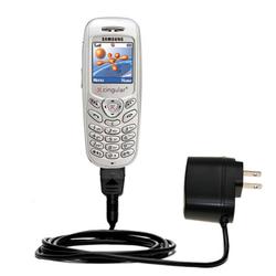 Gomadic Rapid Wall / AC Charger for the Samsung SGH-C207 - Brand w/ TipExchange Technology