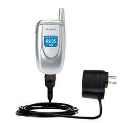Gomadic Rapid Wall / AC Charger for the Samsung SGH-E100 - Brand w/ TipExchange Technology