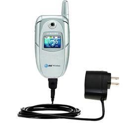 Gomadic Rapid Wall / AC Charger for the Samsung SGH-E316 E317 - Brand w/ TipExchange Technology