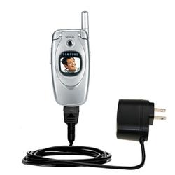 Gomadic Rapid Wall / AC Charger for the Samsung SGH-E600 - Brand w/ TipExchange Technology