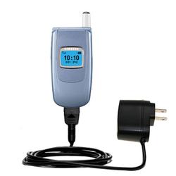 Gomadic Rapid Wall / AC Charger for the Samsung SGH-S500 - Brand w/ TipExchange Technology