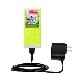 Gomadic Rapid Wall / AC Charger for the Samsung YP-T10JABY - Brand w/ TipExchange Technology