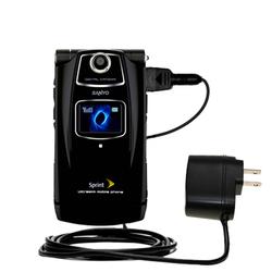 Gomadic Rapid Wall / AC Charger for the Sanyo Katana II - Brand w/ TipExchange Technology