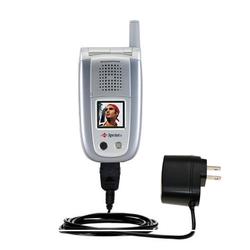 Gomadic Rapid Wall / AC Charger for the Sanyo MM-8300 - Brand w/ TipExchange Technology