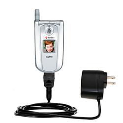 Gomadic Rapid Wall / AC Charger for the Sanyo SCP-8100 - Brand w/ TipExchange Technology