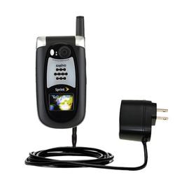 Gomadic Rapid Wall / AC Charger for the Sanyo SCP-8400 - Brand w/ TipExchange Technology