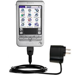 Gomadic Rapid Wall / AC Charger for the Sony Clie T615 - Brand w/ TipExchange Technology