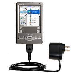 Gomadic Rapid Wall / AC Charger for the Sony Clie TJ27 - Brand w/ TipExchange Technology