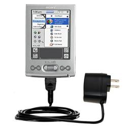 Gomadic Rapid Wall / AC Charger for the Sony Clie TJ35 - Brand w/ TipExchange Technology