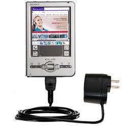 Gomadic Rapid Wall / AC Charger for the Sony Clie TJ37 - Brand w/ TipExchange Technology