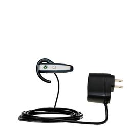 Gomadic Rapid Wall / AC Charger for the Sony Ericsson HBH-65 - Brand w/ TipExchange Technology