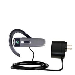 Gomadic Rapid Wall / AC Charger for the Sony Ericsson HBH-PV703 - Brand w/ TipExchange Technology
