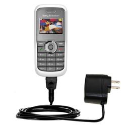 Gomadic Rapid Wall / AC Charger for the Sony Ericsson J100a - Brand w/ TipExchange Technology