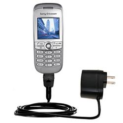 Gomadic Rapid Wall / AC Charger for the Sony Ericsson J210c - Brand w/ TipExchange Technology