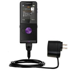 Gomadic Rapid Wall / AC Charger for the Sony Ericsson W350a - Brand w/ TipExchange Technology