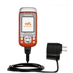 Gomadic Rapid Wall / AC Charger for the Sony Ericsson W550 W550i - Brand w/ TipExchange Technology