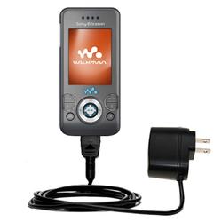 Gomadic Rapid Wall / AC Charger for the Sony Ericsson W580c - Brand w/ TipExchange Technology