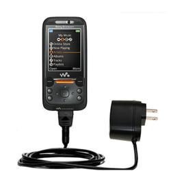 Gomadic Rapid Wall / AC Charger for the Sony Ericsson W850i - Brand w/ TipExchange Technology