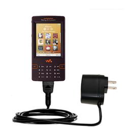 Gomadic Rapid Wall / AC Charger for the Sony Ericsson W950i - Brand w/ TipExchange Technology