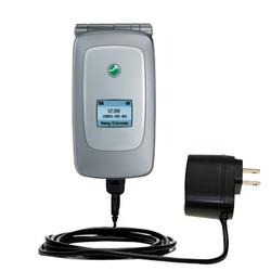 Gomadic Rapid Wall / AC Charger for the Sony Ericsson Z1010 - Brand w/ TipExchange Technology