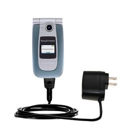 Gomadic Rapid Wall / AC Charger for the Sony Ericsson Z500a - Brand w/ TipExchange Technology